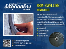 RSM SWELLING WATERSTOP ยางบวมน้ำชนิดเบนโทไนท์